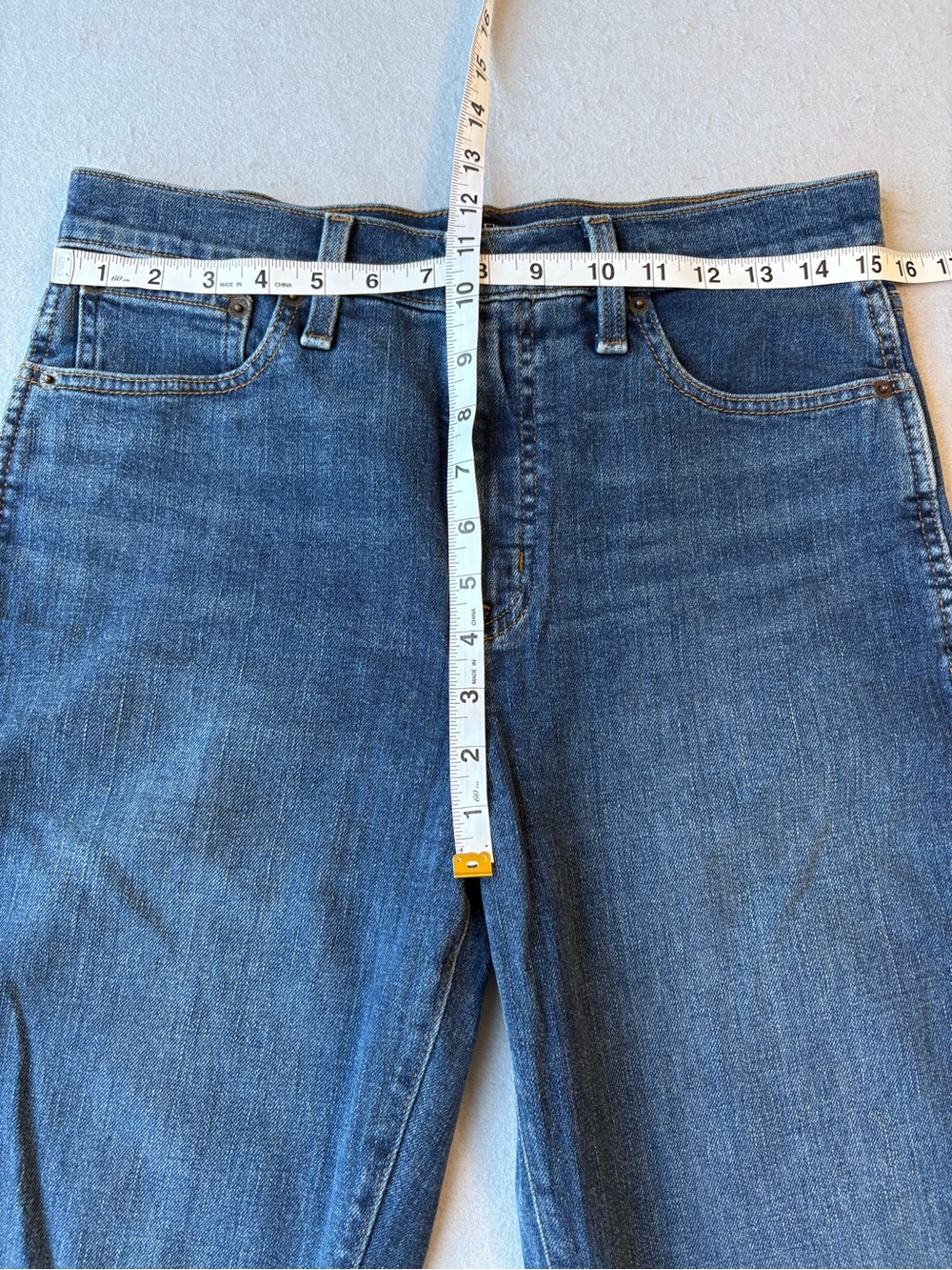 J.Crew High Rise Classic Vintage Straight Jeans Women 28 Blue Stretch Denim - Picture 4 of 9